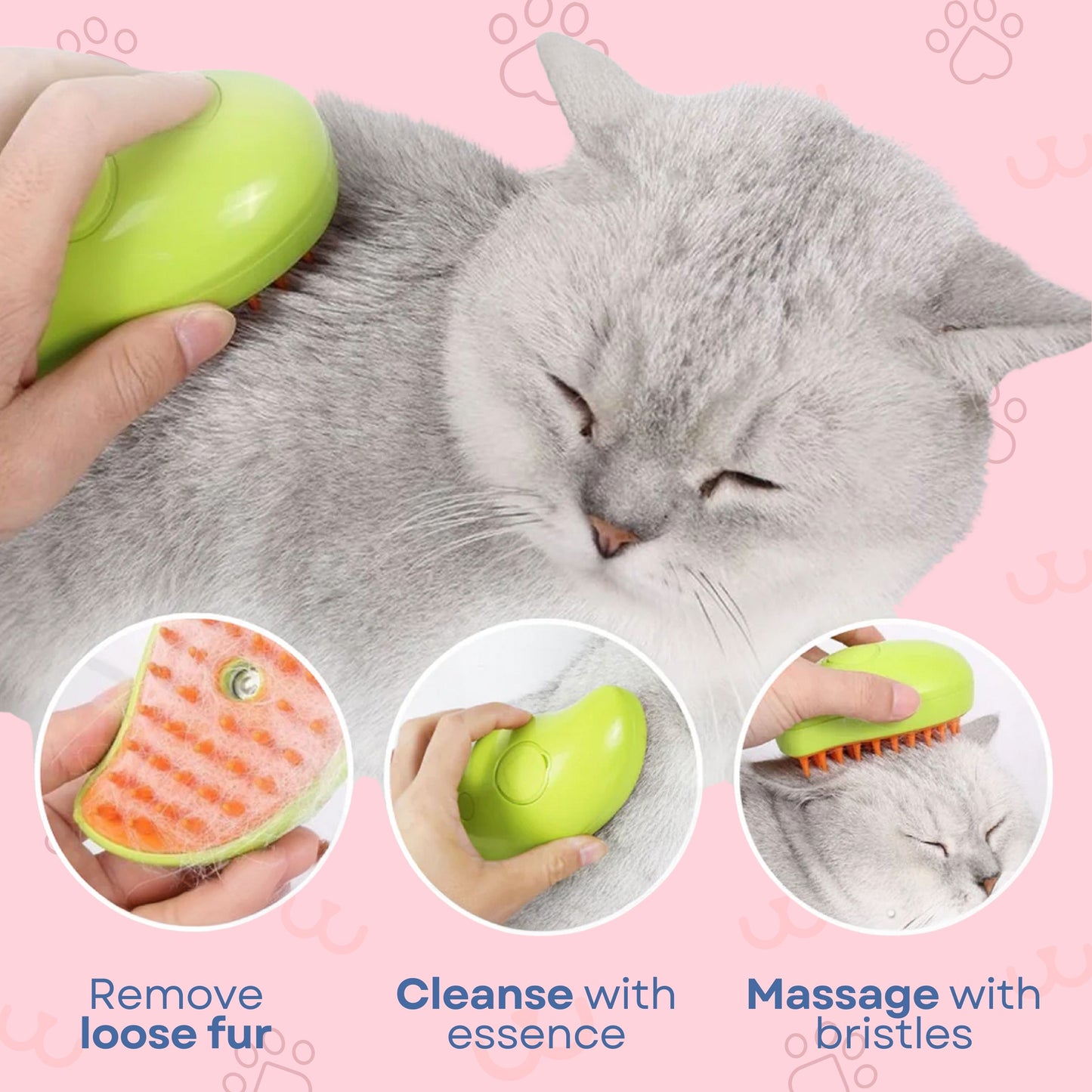 Wendy Pet Shop ™ Cat Dog Steamy Brush